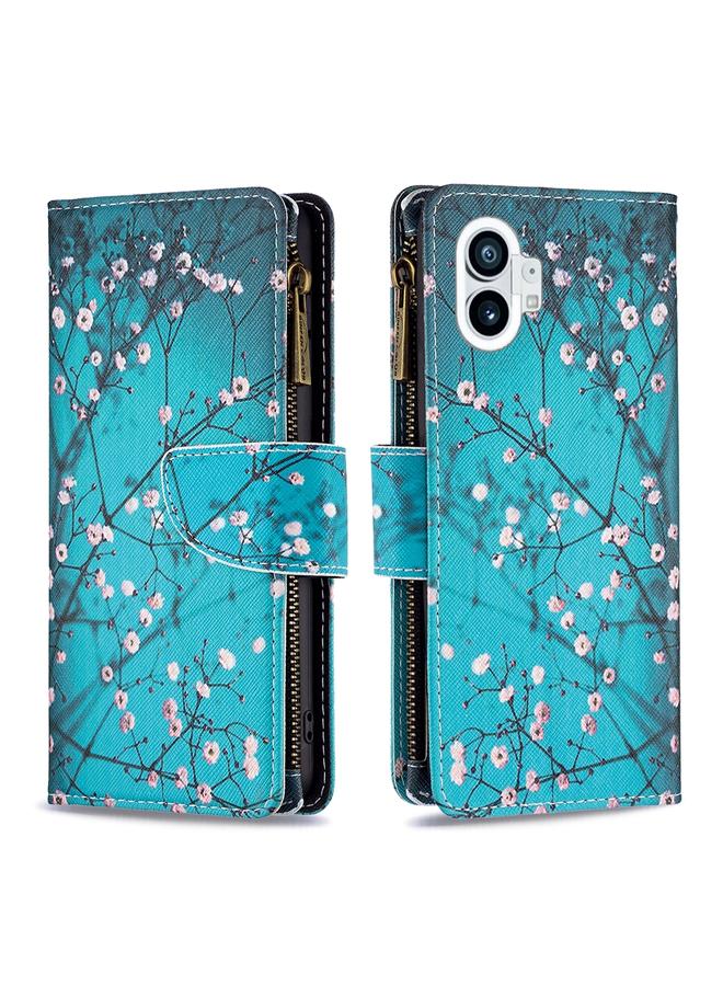 S-TOP Case For Nothing Phone 1 Colored Drawing Pattern Zipper Leather Phone Case - Image 1