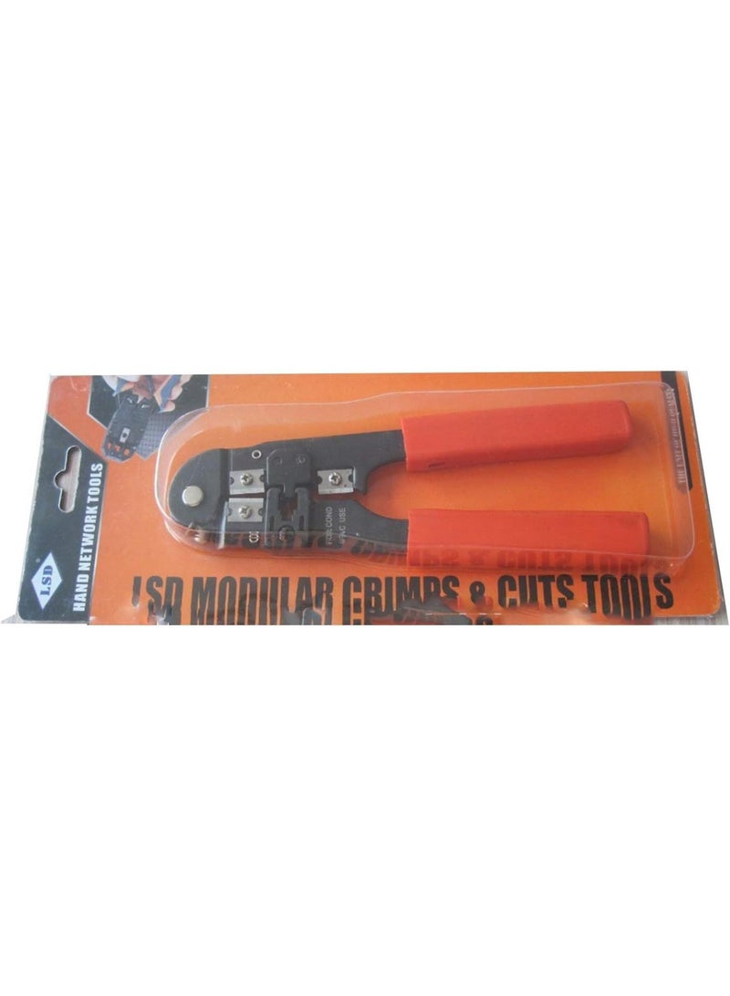 GGOOT Network Hardware Tools, RJ10(4P) Network Crimping Tool Modular Telecom Tool  - Image 2