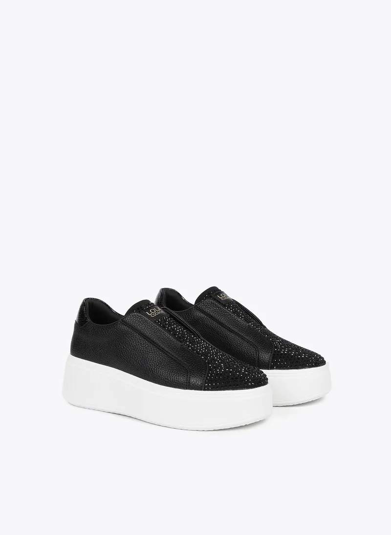 Lola Casademunt Platform trainers with crystal details