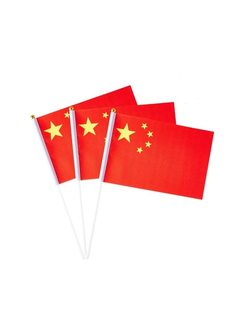 PRINTSHOP4ME - China Mini Hand Flags-Small Stick Hand Held Flags Great Souvenirs And Party Favors Flags For Kids And Adults Decorations Country Flags,Festival Events - Image 1