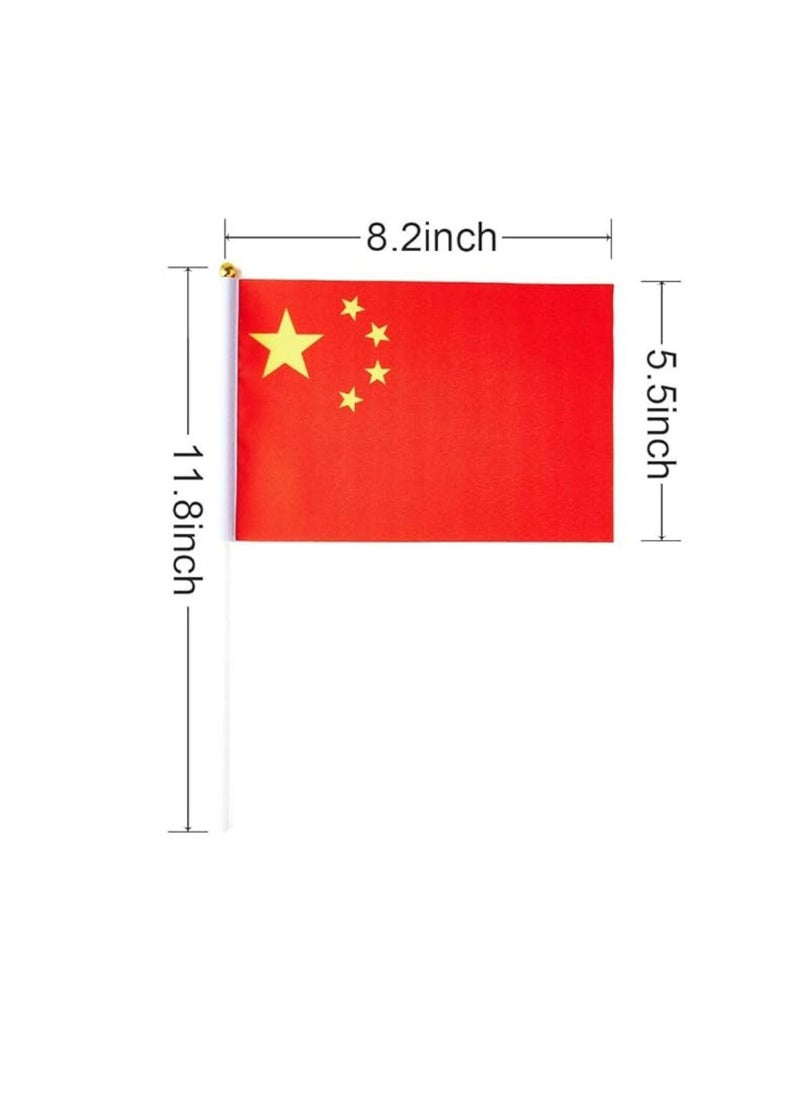 PRINTSHOP4ME - China Mini Hand Flags-Small Stick Hand Held Flags Great Souvenirs And Party Favors Flags For Kids And Adults Decorations Country Flags,Festival Events - Image 1