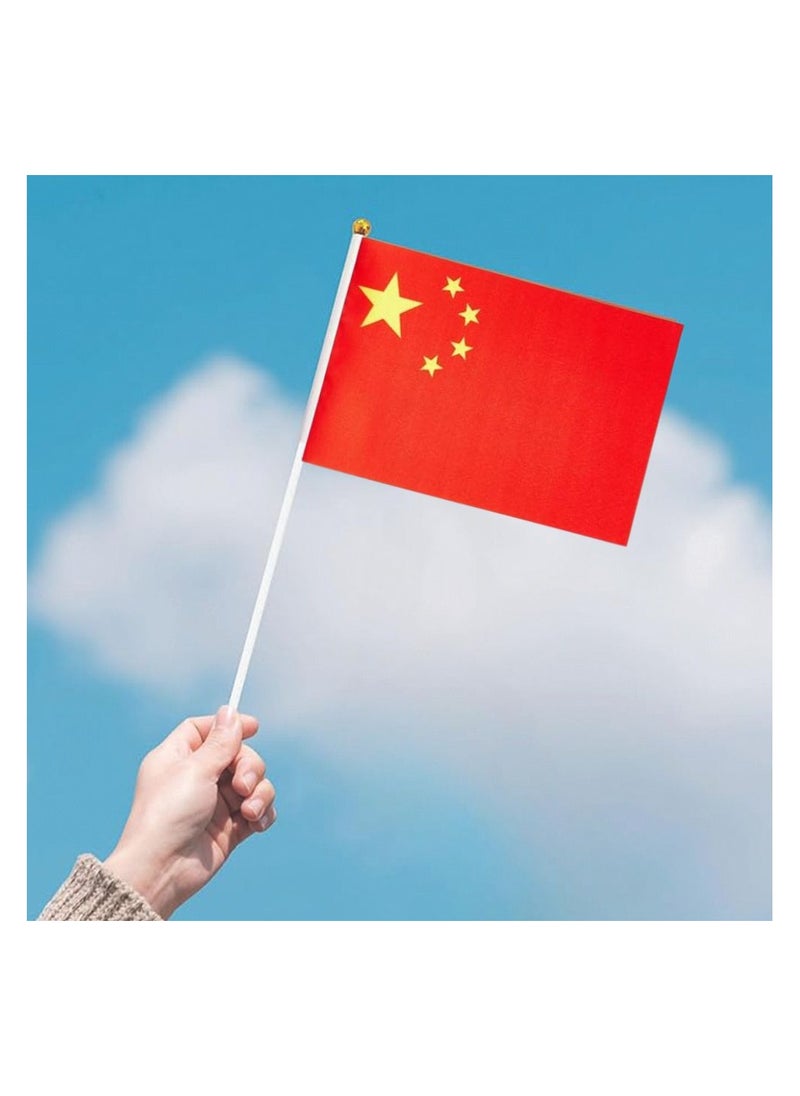 PRINTSHOP4ME - China Mini Hand Flags-Small Stick Hand Held Flags Great Souvenirs And Party Favors Flags For Kids And Adults Decorations Country Flags,Festival Events - Image 1