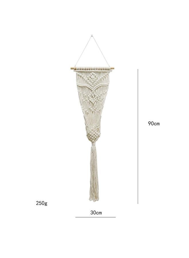 Bluejw Nordic New Handmade Tapestry Cotton Rope Woven Hanging Basket Flower Pot Plant Net Bag Modern Bedroom Room Balcony Decoration  - Image 1