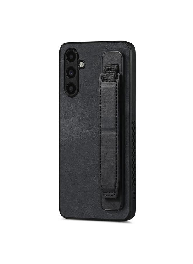 S-TOP Case For Samsung Galaxy A13 5G Retro Wristband Holder Leather Back Phone Case - Image 1