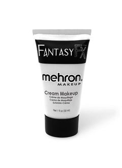 mehron Mehron Makeup Fantasy FX Cream Makeup | Water Based Halloween Makeup | White Face Paint & Body Paint For Adults 1 fl oz (30ml) (White)  - Image 1