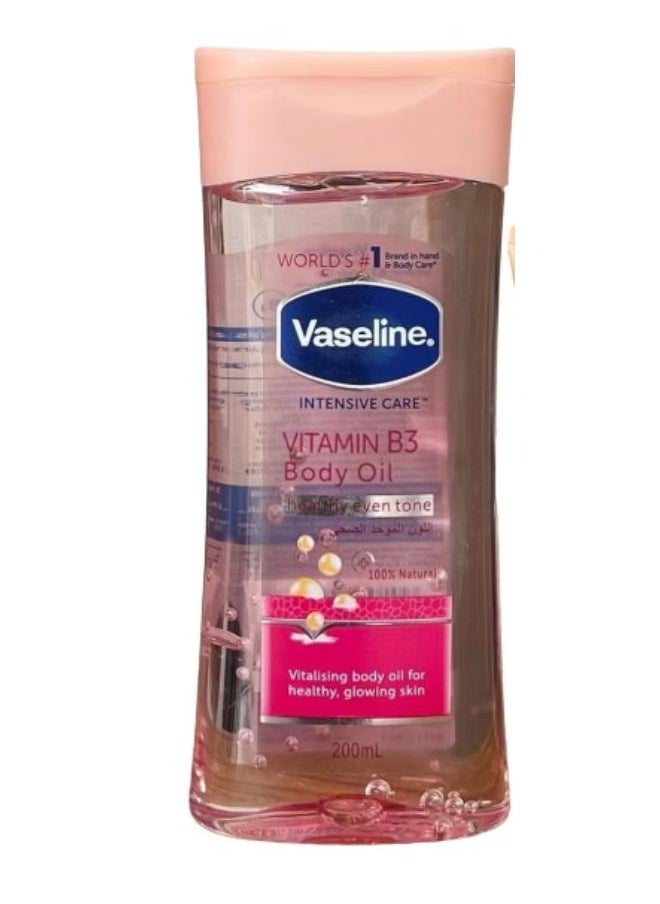 Vaseline - Vitamin B3 Body Care Oil Healthy Skin Tone Unifying 200ml - Image 1