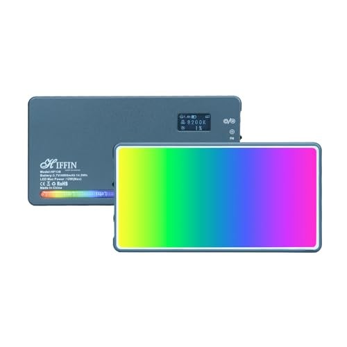 HIFFIN HF-138 Pro Portable Pocket RGB LED Video Light with 21 Lighting Effect Modes, 4000 mAh Inbuilt Battery, 2500K-9000K Full Color - Ideal for Photography, and Product Photography - Image 1