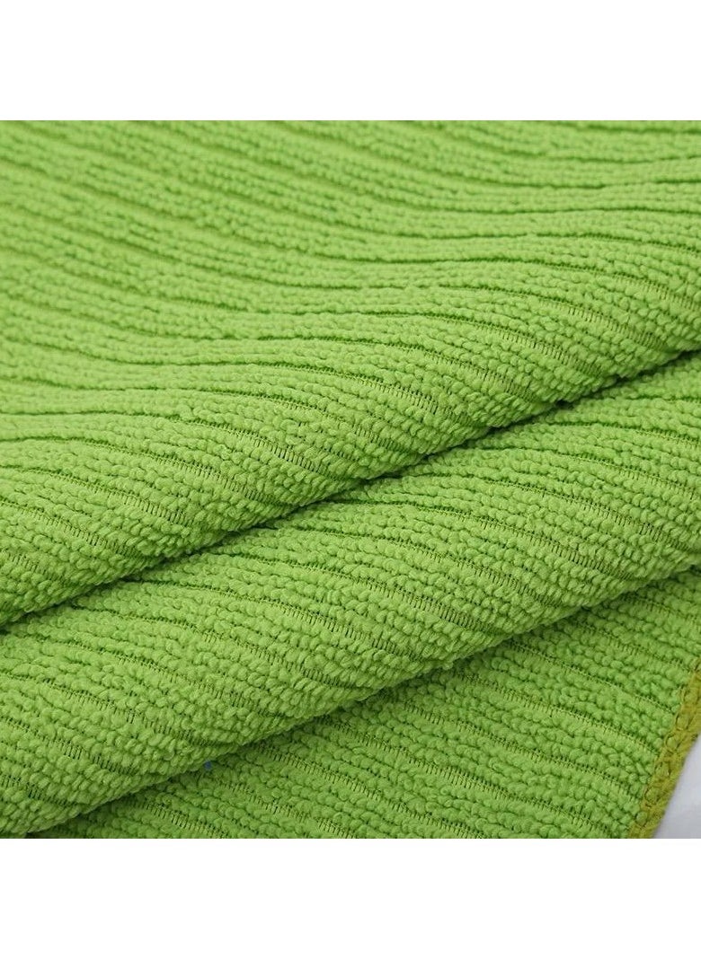 VIO 10 Pack Microfiber Cleaning Cloth All Purpose Cleaning Soft Absorbent Durable Towels for Home Appliances Kitchen Washroom Car Furniture Washing Drying Reusable Lint Free Streak Free Rags  - Image 3