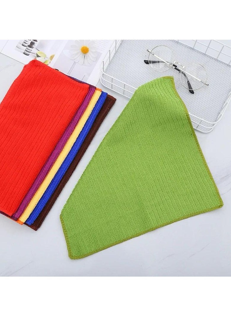 VIO 10 Pack Microfiber Cleaning Cloth All Purpose Cleaning Soft Absorbent Durable Towels for Home Appliances Kitchen Washroom Car Furniture Washing Drying Reusable Lint Free Streak Free Rags  - Image 2