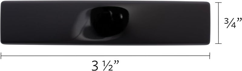 France Luxe Classic Rectangle Hair Barrette in Black - Image 2