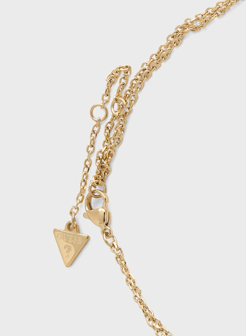 GUESS Crystal Detail Layered Necklace