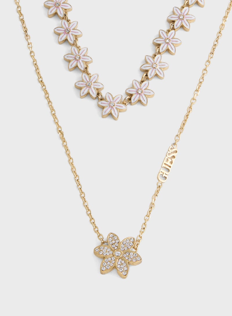 GUESS Crystal Detail Layered Necklace - Image 2