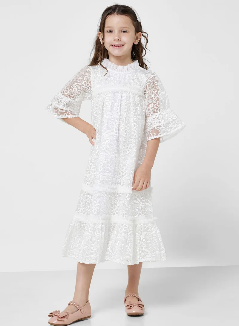 Amelia Rose Floral Lace Dress