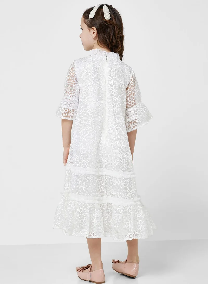 Amelia Rose Floral Lace Dress