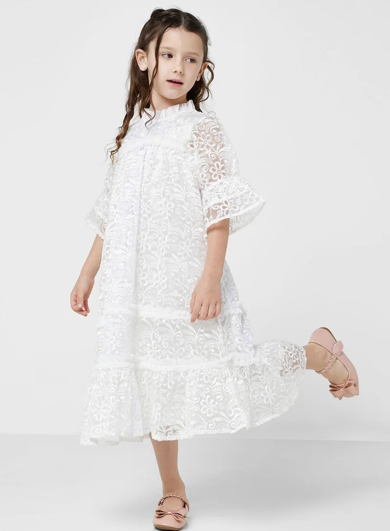 Amelia Rose Floral Lace Dress