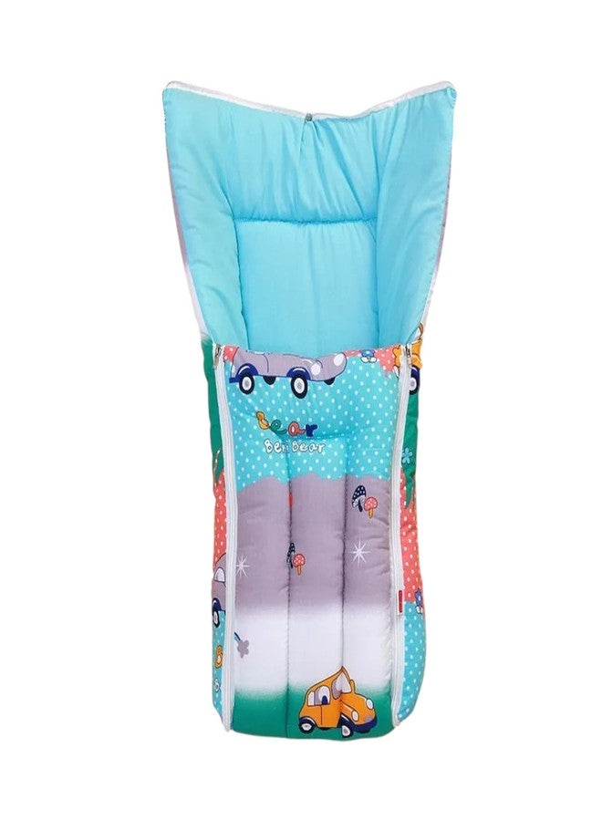 RUMPES 3-in-1 Baby Bed, Sleeping Bag & Carry Nest - Portable Cotton Bassinet for Newborns & Infants, Unisex Baby Bedding for Travel & Home, Soft & Breathable, 0M+ (P-Multi Colour CAR) - Image 2