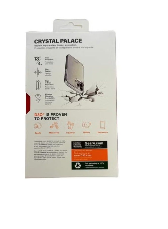 جيرفور غطاء حماية خلفي من جيرفور كريستال بالاس مصمم لجهاز أيفون 13 برو ماكس  حماية متقدمة ضد الصدمات شفاف - Image 5