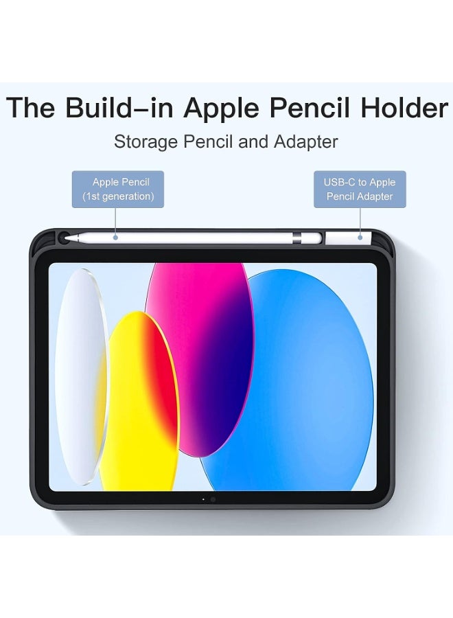 iPad 10.9 Case 10th Generation (2022) / iPad 11th Gen A16 (2025) – Slim Magnetic Trifold Stand Cover with Pencil Holder, Auto Sleep/Wake, Shockproof Lightweight Protection - Image 4