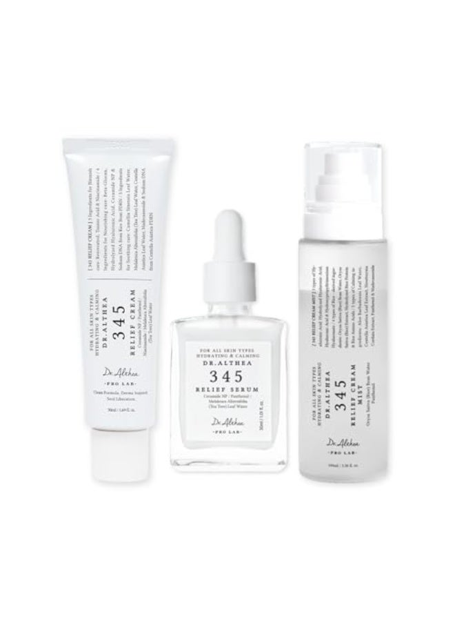 DrAlthea Dr.Althea 345 Relief Trio | Daily 3-Step Soothing & Blemish Care | Korean Vegan Skincare for All Skin Types - Image 1