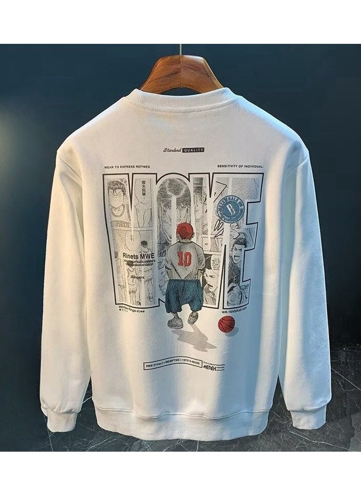 KUYING New Slam Dunk Loose Round Neck Long Sleeve Bottom Shirt  - Image 1