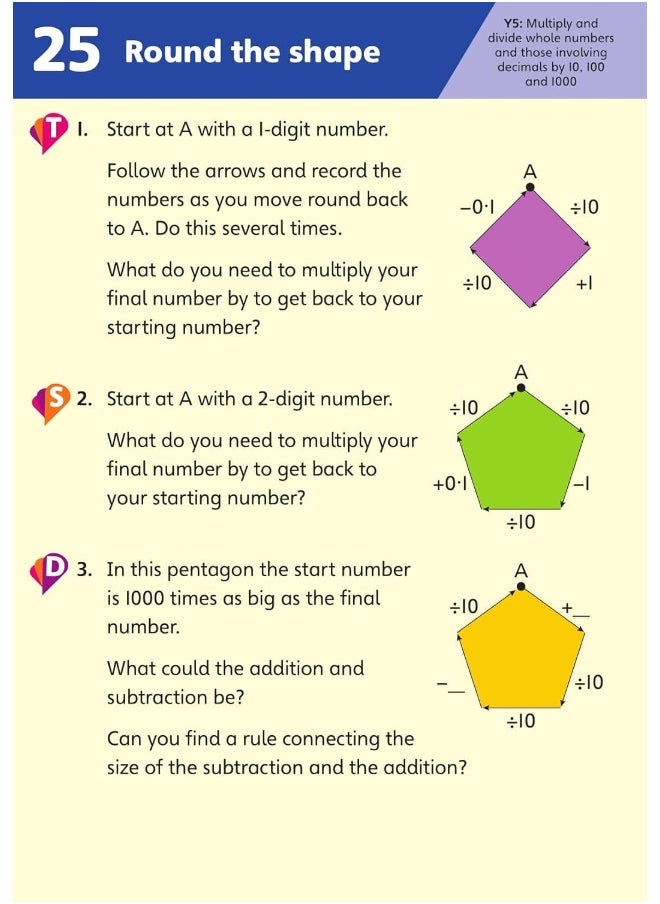 Pinpoint Maths Year 5 Problem Solving and Reasoning Challenge Cards: Y5 Problem Solving and Reasoning Pk  - Image 5