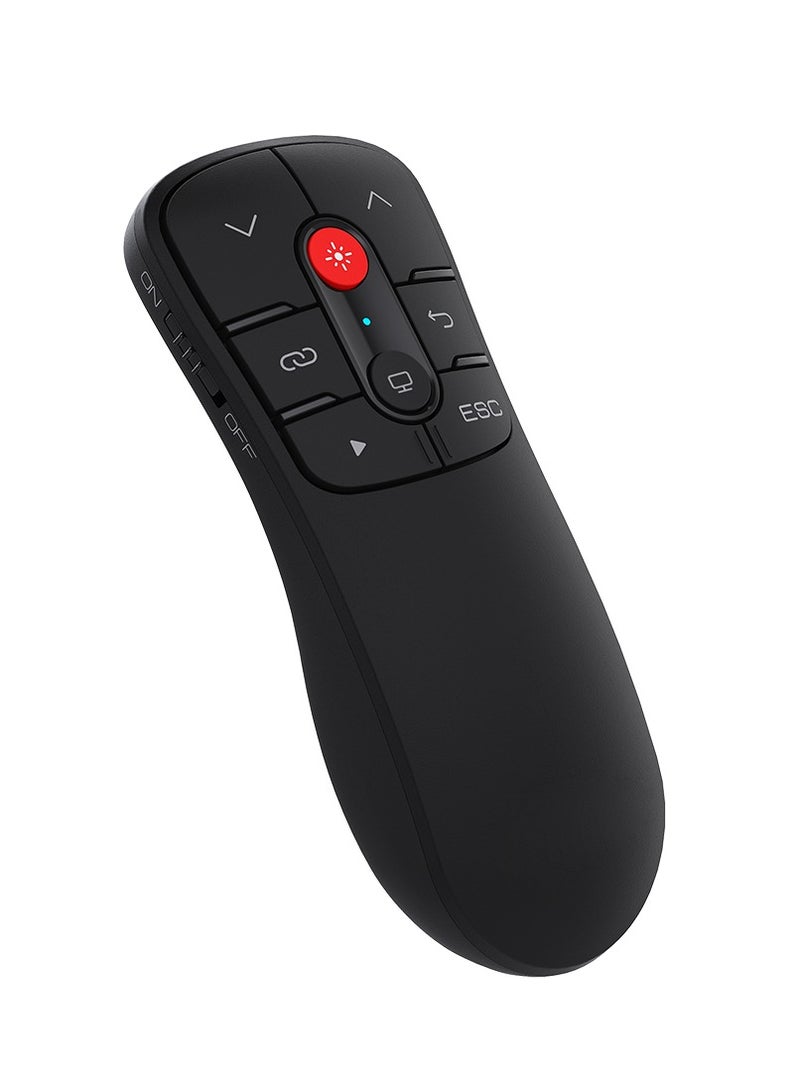 Trands Wireless Presenter with Red Laser Pen Pointer PPT Clicker for Presentation 2.4GHz Type-C and USB Handheld Pointer for Windows, Mac OS, Linux - Image 1