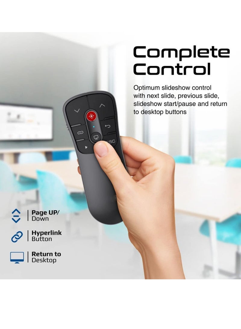 Trands Wireless Presenter with Red Laser Pen Pointer PPT Clicker for Presentation 2.4GHz Type-C and USB Handheld Pointer for Windows, Mac OS, Linux - Image 5