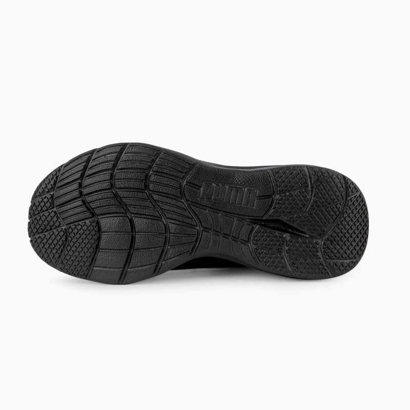 PUMA Rickie Kids Unisex Black Runner Sneakers - Image 4