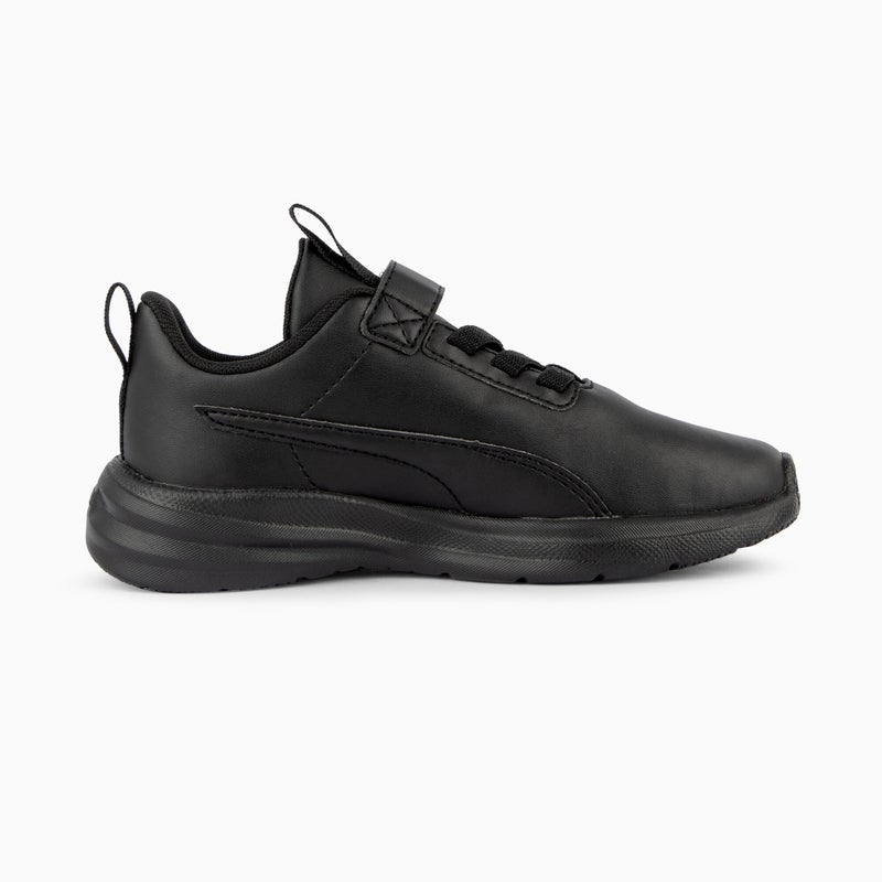 PUMA Rickie Kids Unisex Black Runner Sneakers - Image 2