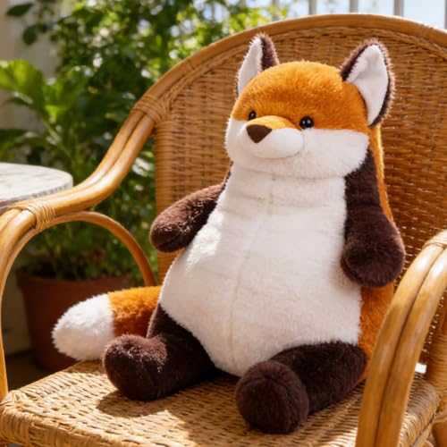 ARELUX Giant 22in Big Fox Plush Large Stuffed Animal Hugging Pillow Soft Jumbo Sleeping Body Warm Fluffy Pillow Adorable Chubby Plushie Toy Gifts for Boys Girls - Image 5