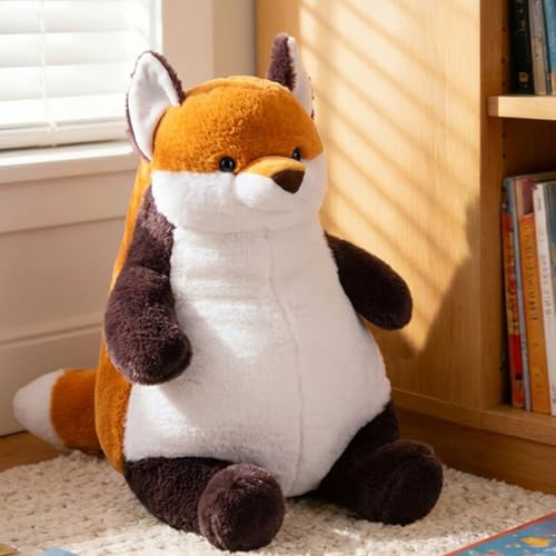 ARELUX Giant 22in Big Fox Plush Large Stuffed Animal Hugging Pillow Soft Jumbo Sleeping Body Warm Fluffy Pillow Adorable Chubby Plushie Toy Gifts for Boys Girls - Image 1