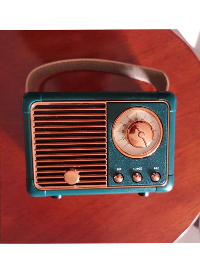 نيوترل مكبر صوت بلوتوث صغير كلاسيكي إبداعي HM11 صغير الحجم وسهل الحمل، مثالي للاستماع إلى الموسيقى والرد على المكالمات. مثالي لحفلات أعياد الميلاد وتناول الطعام في الهواء الطلق وفترات الاسترخاء للتأمل وغير ذلك الكثير. (أخضر) - Image 5