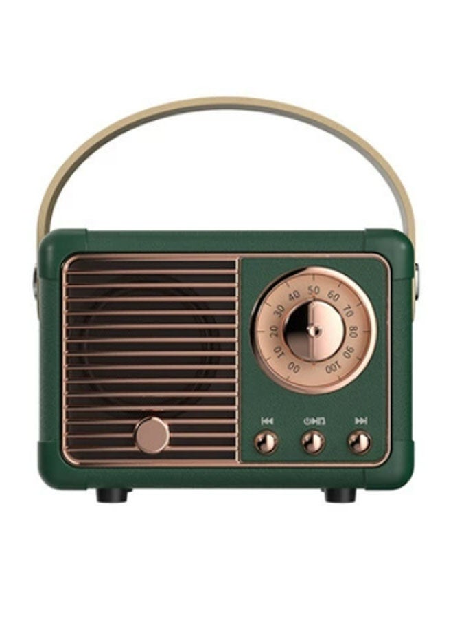 نيوترل مكبر صوت بلوتوث صغير كلاسيكي إبداعي HM11 صغير الحجم وسهل الحمل، مثالي للاستماع إلى الموسيقى والرد على المكالمات. مثالي لحفلات أعياد الميلاد وتناول الطعام في الهواء الطلق وفترات الاسترخاء للتأمل وغير ذلك الكثير. (أخضر) - Image 1