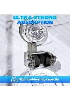 spa luxetique Adjustable Shower Head Holder with Suction Cup - Stainless Steel, No Drill, Movable Mount  - Image 5
