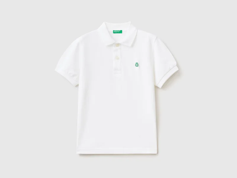 UNITED COLORS OF BENETTON Slim fit polo in 100% organic cotton