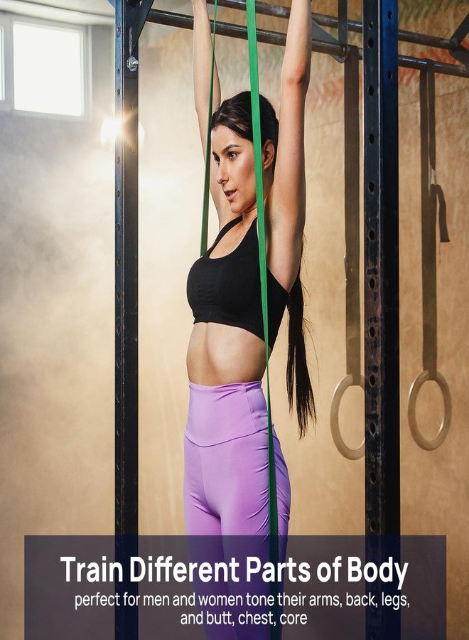 walsport أحزمة مقاومة، أحزمة مساعدة على تمارين السحب لأعلى - أحزمة تمارين رياضية، أحزمة تمارين، مجموعة أحزمة مقاومة طويلة للتمارين الرياضية واللياقة البدنية والتدريب والعلاج الطبيعي للرجال والنساء - Image 5