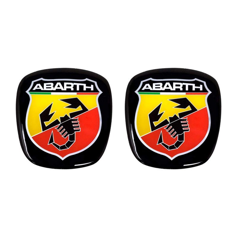 Abarth 32010 Sticker 3D Logo Front  Rear Shield Official for Fiat 500