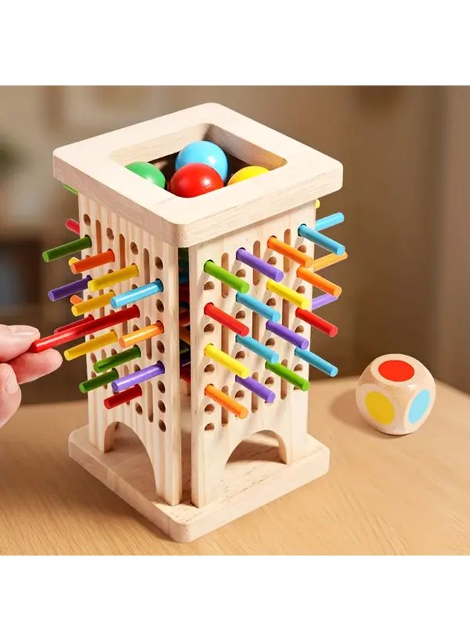 New Pulling Stick Toy Wooden Puzzle Game For Logic Thinking And Family Fun Gift - Image 4