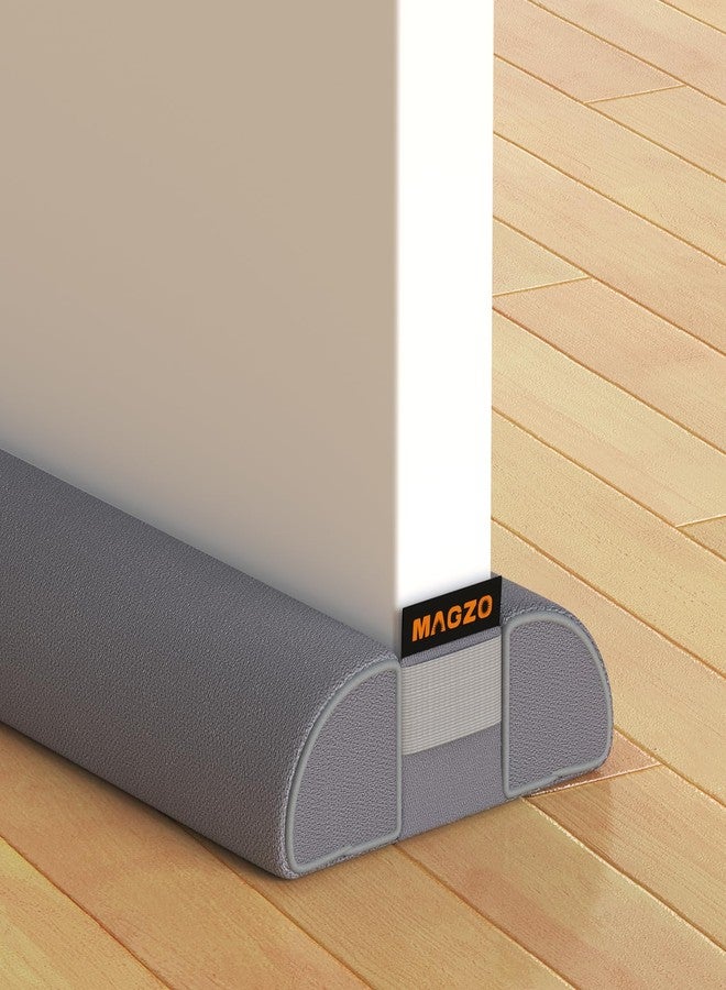 MAGZO Door Stop, 30 Inch, Adjustable, Under A Gap Filler Fits Backgrounds 26'' 30'', Seals Gaps Up to 1.7", Soundproof, Blocks Air, Noise, Light and Dust - Grey - Image 1