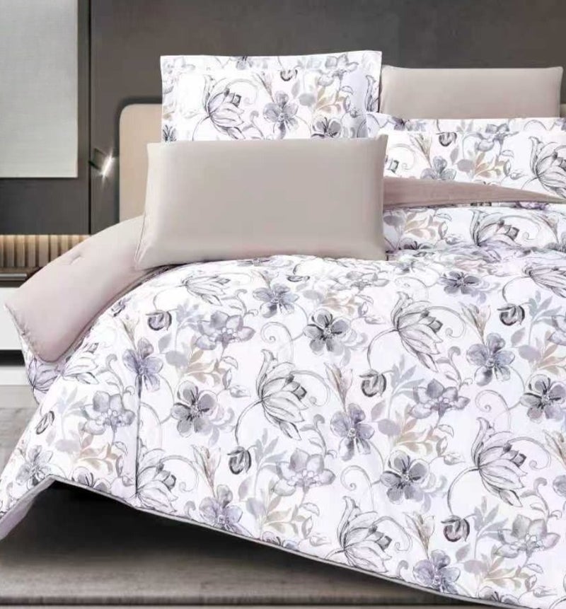 Luxury microfiber double bed set — 6 pieces in perfect sizes: Bedspread 240x260cm, Fitted sheet 200x200cm, Pillowcases 50x75cm, Cushions 45x45cm - Image 2