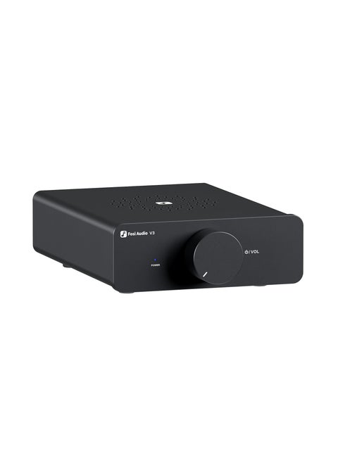 Audio V3 Stereo Amplifier 2 Channel,HIFI Audio Component Amplifier 300 Watts x2 Power TPA3255 Class D Mini Component Stereo Audio for Passive Bookshelf Tower Speakers Desktop Home Theater
