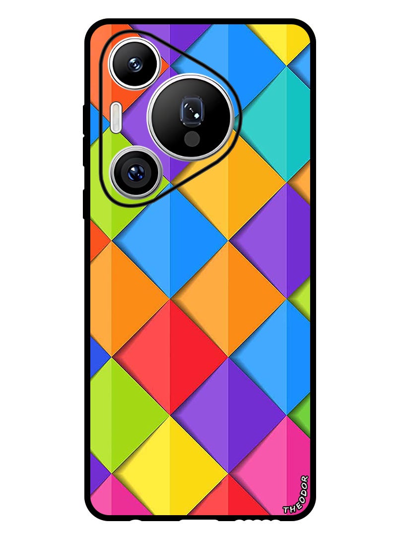 Theodor Protective Case Anti Scratch Shock Proof Bumper Cover For Huawei Pura 70 Pro Squares - Image 1