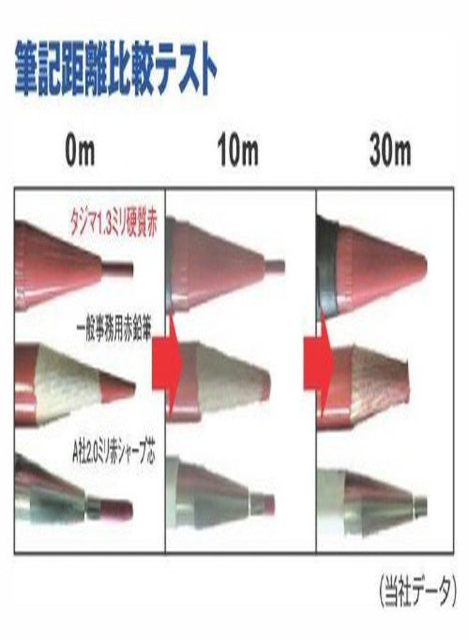 TAJIMA Marking Tools - RED Refill Leads for 1.3mm Sumitsuke Mechanical Pencil with 6 Leads Per Pack - SS13S-RED-T - Image 4