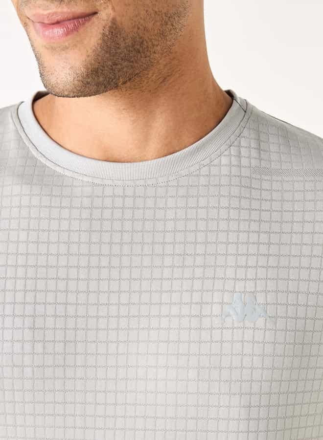 Kappa Textured T-shirt with Short Sleeves - Image 4