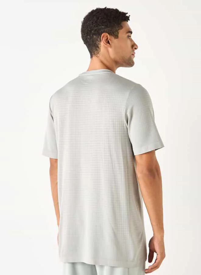 Kappa Kappa Textured T-shirt with Short Sleeves