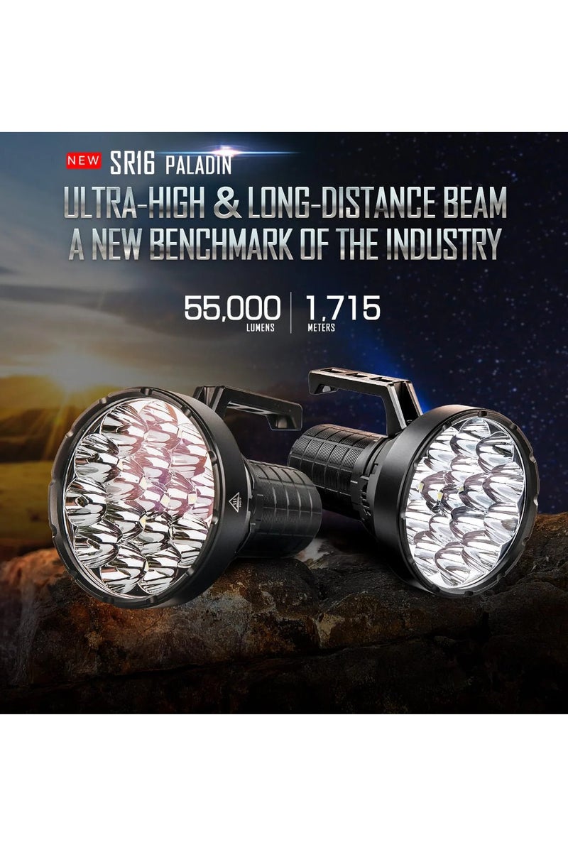 IMALENT SR16 Rechargeable Flashlight 55000 Lumens Super Bright Led Flashlight, with Cree XHP50.3 HI LEDs Waterproof Spotlight Flashlight Long Beam 1715 Meters for Emergency - Image 2