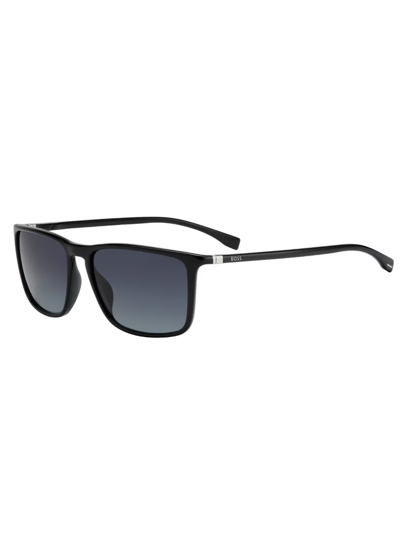 BOSS Men's UV Protection Sunglasses Boss 0665/S/It Black 42.5 - Lens Size: 57 Mm