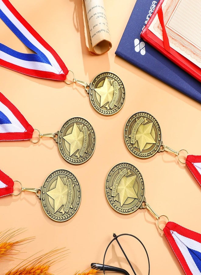 Remuuly 30 Pcs Principal Gold Medals Bulk 2'' Award Medals with Neck Ribbons Principal Trophy Award Prize Gift for Sports Participation Winner - Image 4