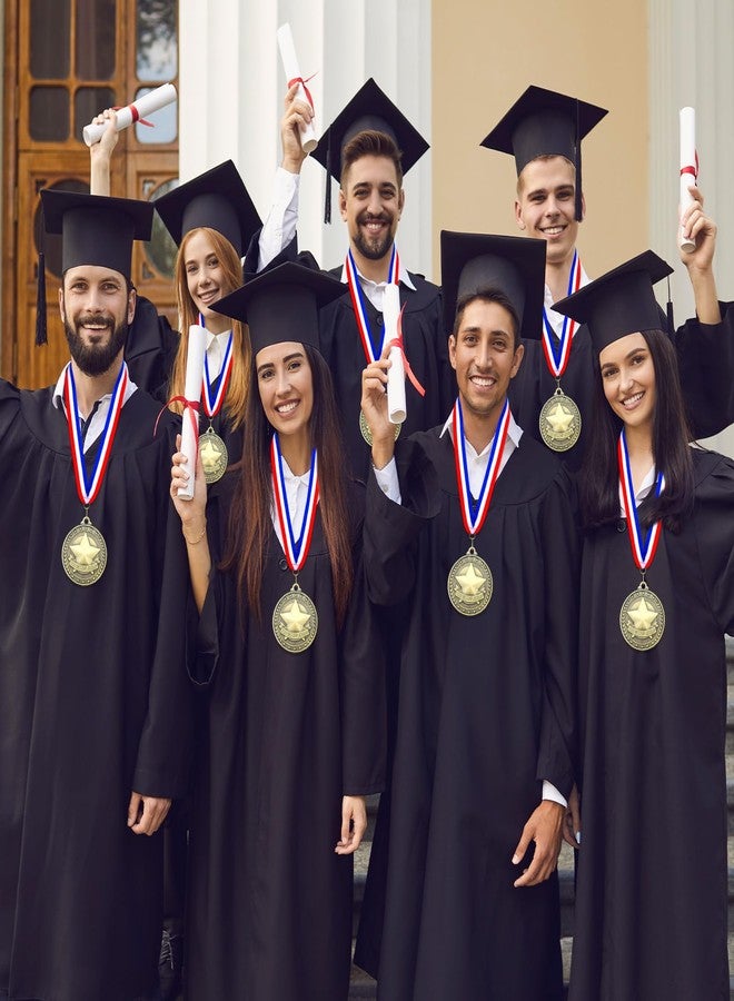 Remuuly 30 Pcs Principal Gold Medals Bulk 2'' Award Medals with Neck Ribbons Principal Trophy Award Prize Gift for Sports Participation Winner - Image 5