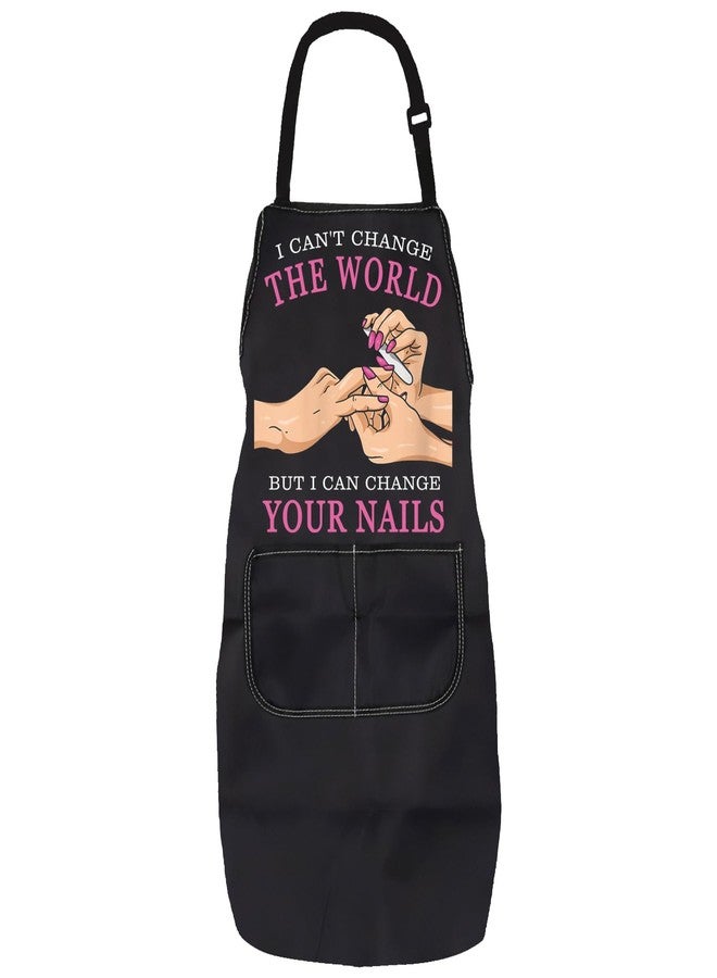 PXTIDY Nail Tech Apron With Pockets Nails Salon Apron Technician Aprons Manicurist Aprons Waterproof Adjustable (CHANGE YOUR) - Image 1